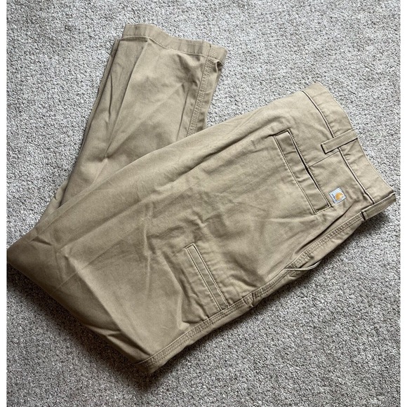 Carhartt Other - Carhartt‎ Men's Work Pants Size 40 X 30 Relaxed Fit Brown